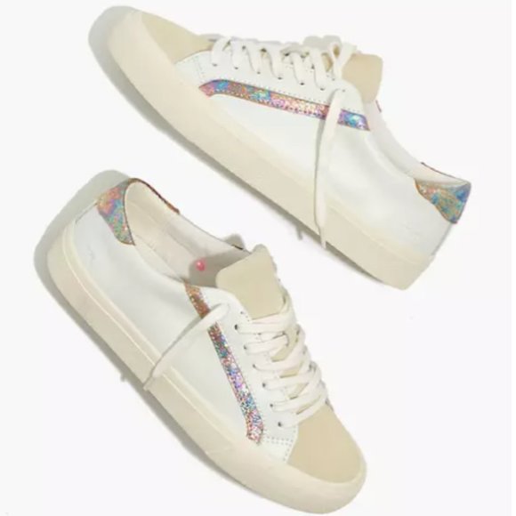 Madewell Shoes - Madewell Sidewalk Low-Top Sneakers in Iridescent Leather